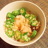 炊き込みご飯で♪　２色のミニ丼